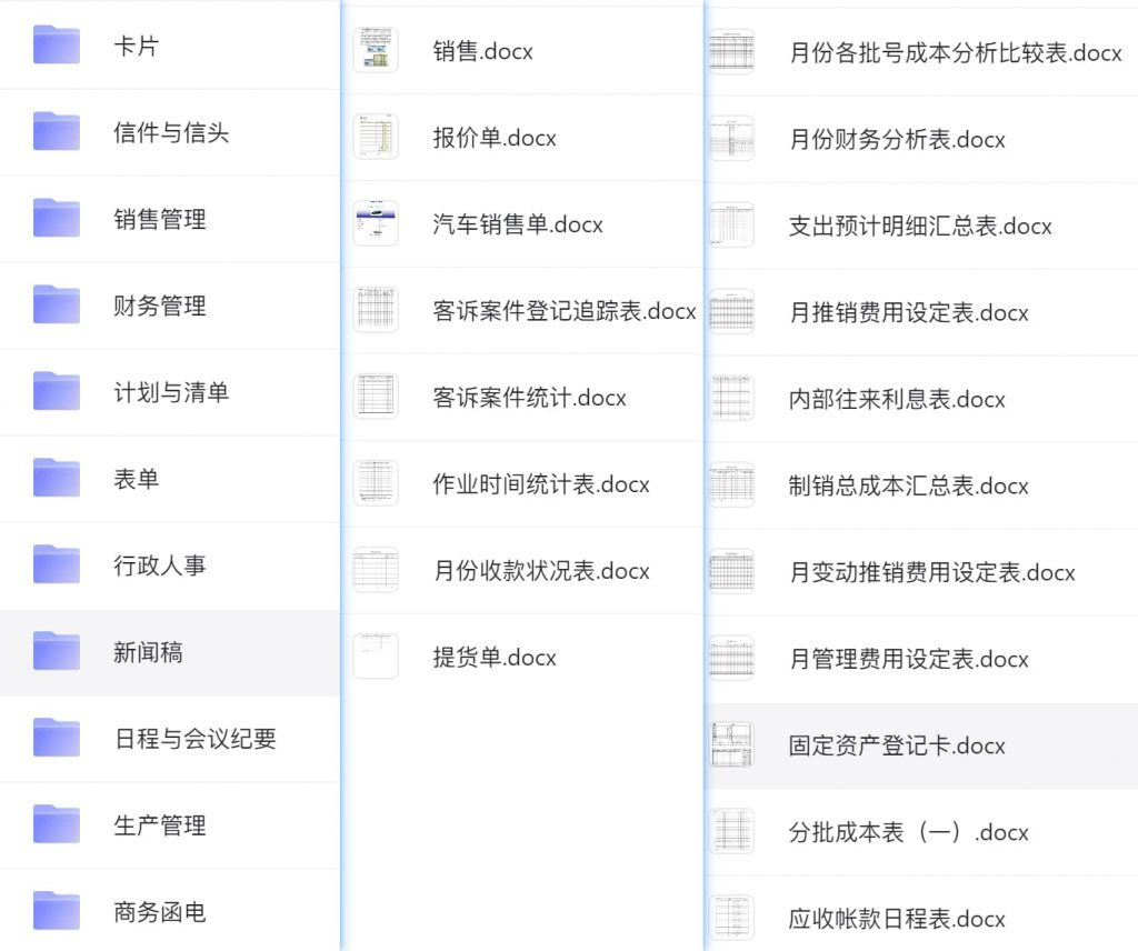 Office 模板合集 (Excel/Word/PowerPoint/Access)