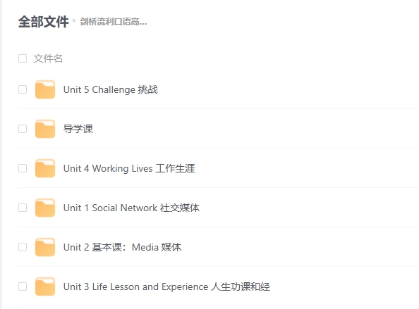 剑桥流利口语高级训练课程