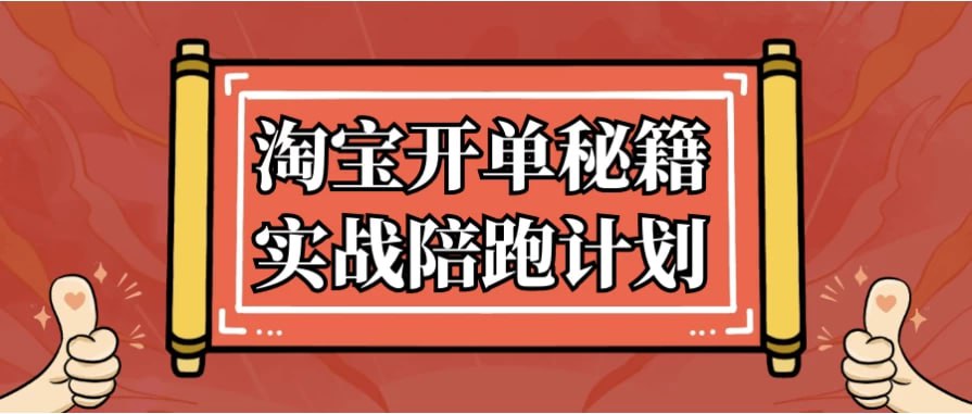 淘宝开单秘籍实战陪跑计划